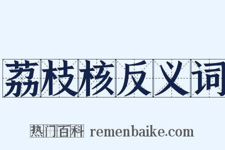 荔枝核反义词是什么意思的图片